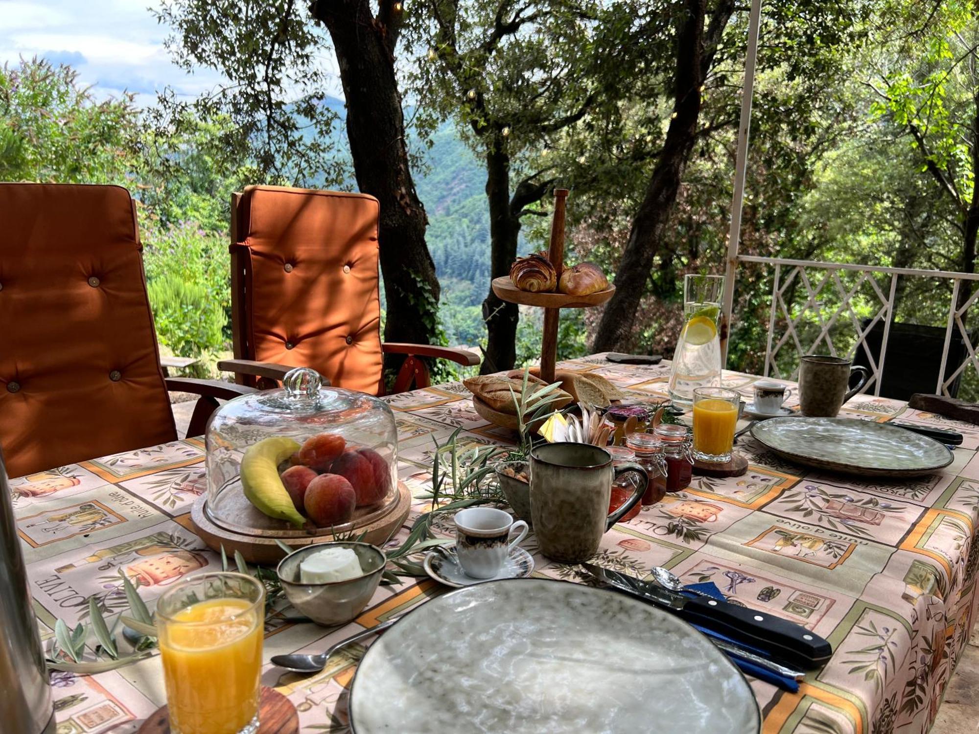 Les Magnels Bed & Breakfast Valleraugue Eksteriør bilde